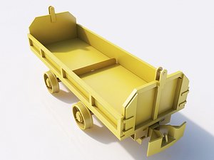 cart materials railway 3d model