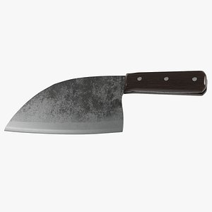 Serbian Chef Knife - Almazan Knife 3D model