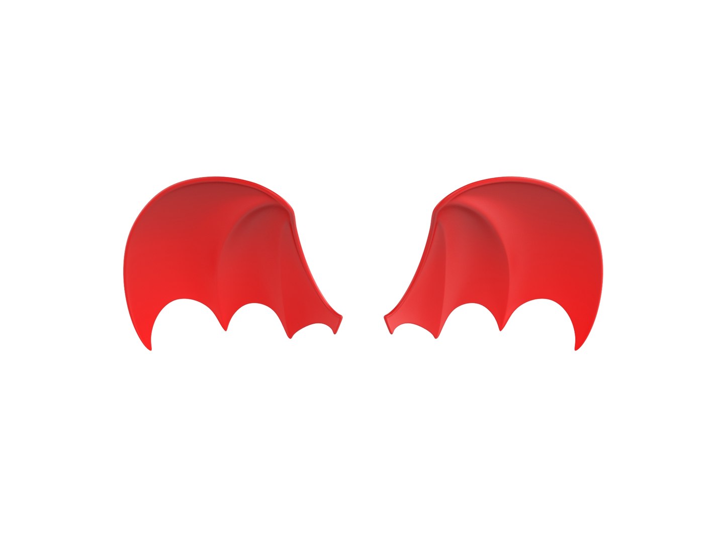 3D Red Devil Wings Model - TurboSquid 1614788