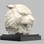 Cabeza de tigre de mármol modelo 3d