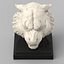 Cabeza de tigre de mármol modelo 3d