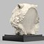 Cabeza de tigre de mármol modelo 3d
