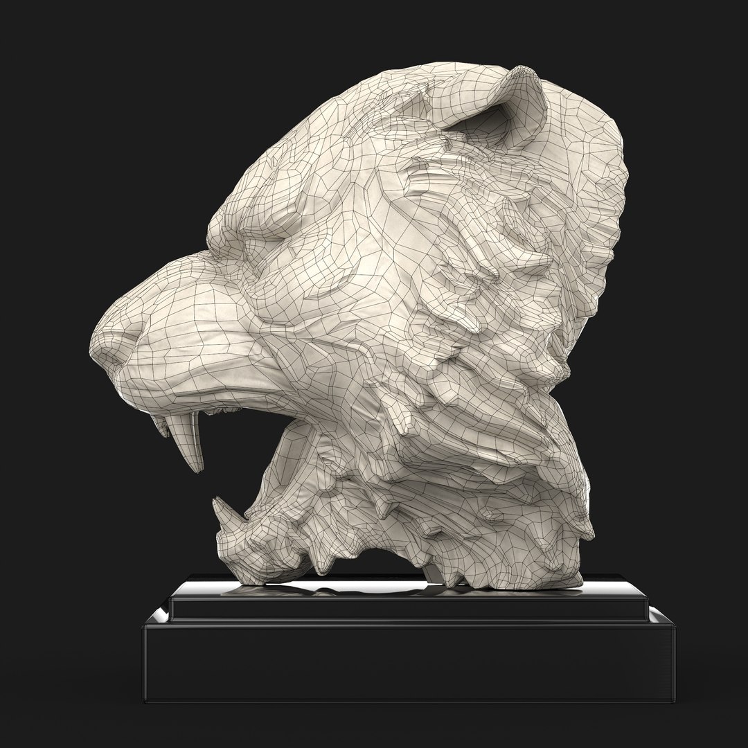 3D model Marble Tiger Head 3D model https://p.turbosquid.com/ts-thumb/D8/Jbtlm4/ro/wireframe_04/jpg/1659038811/1920x1080/fit_q87/eb408aa572c561aab18f0b5bcdb6cb9aa561758c/wireframe_04.jpg