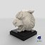 Cabeza de tigre de mármol modelo 3d