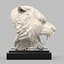 Cabeza de tigre de mármol modelo 3d