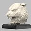 Cabeza de tigre de mármol modelo 3d
