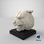 Cabeza de tigre de mármol modelo 3d