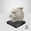 Cabeza de tigre de mármol modelo 3d