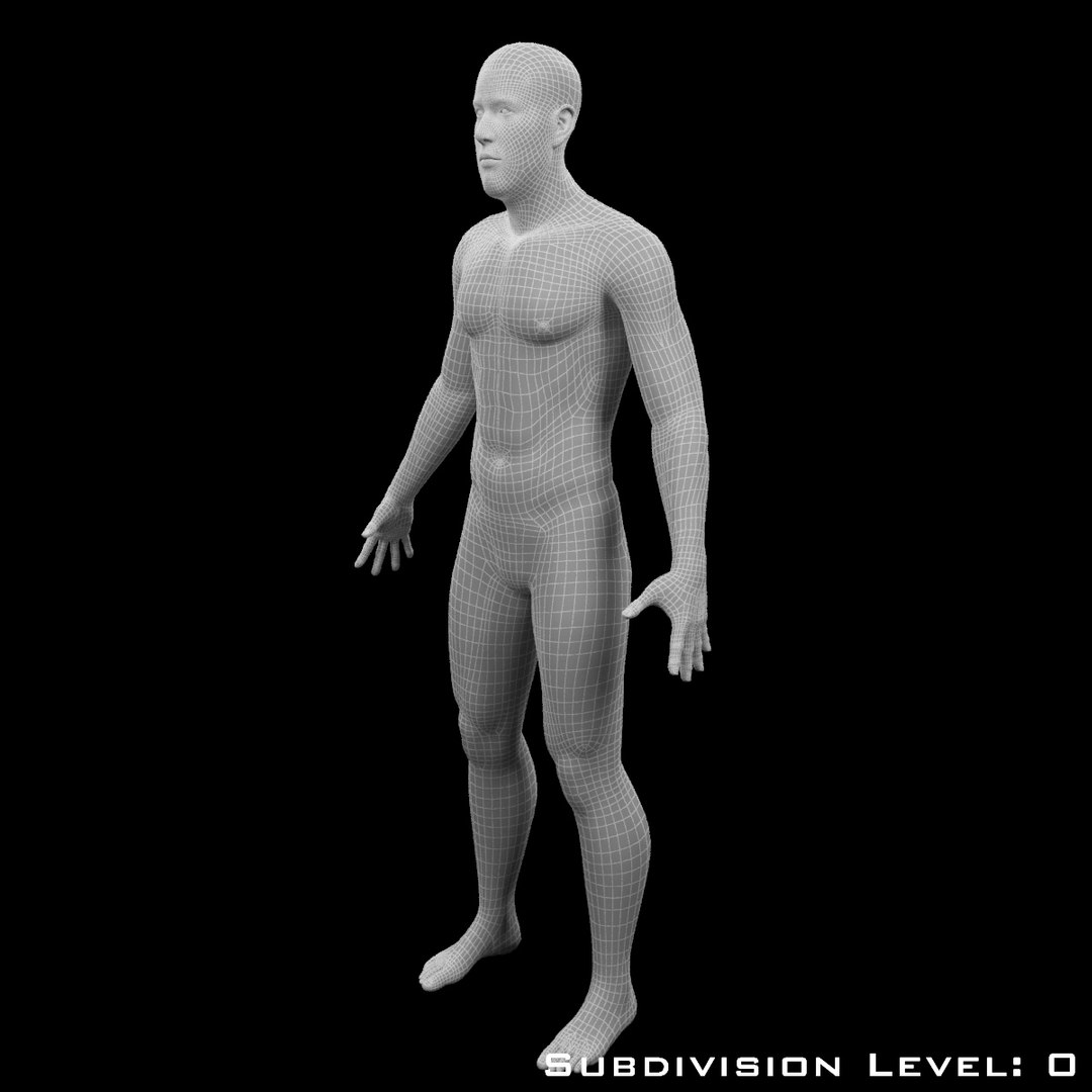 man - 3d model