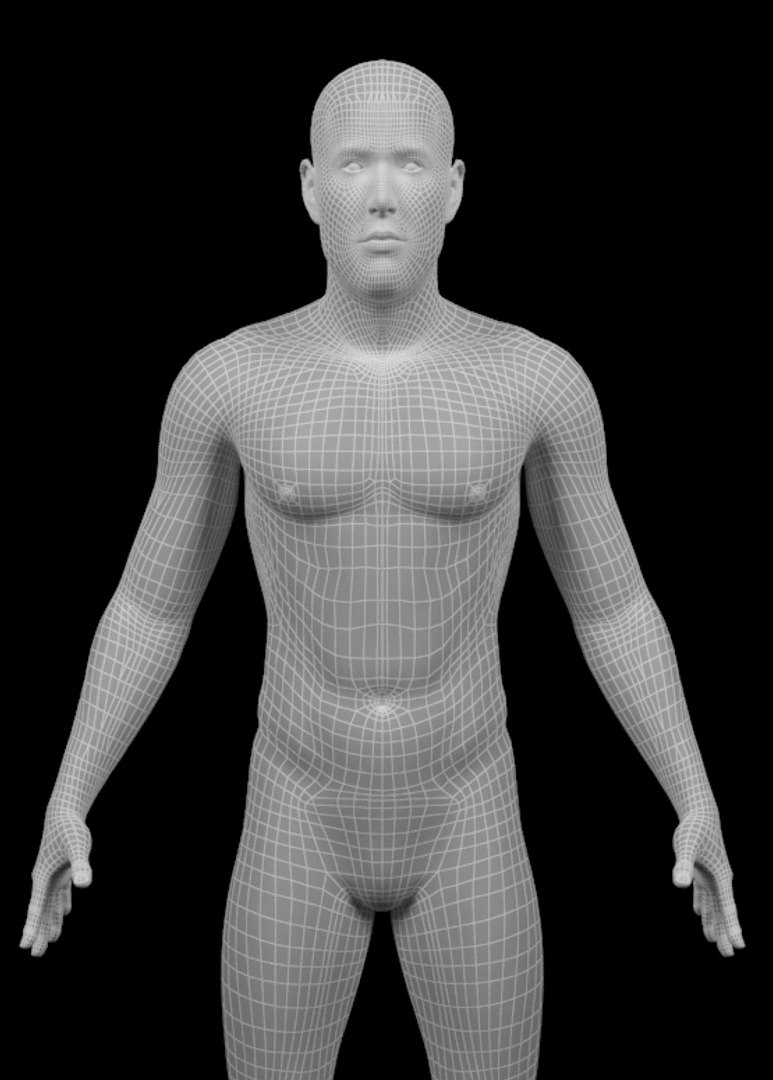 man - 3d model