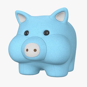 stuffed animal pig 3D model