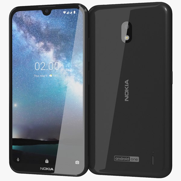 realistic nokia 2 black 3D model