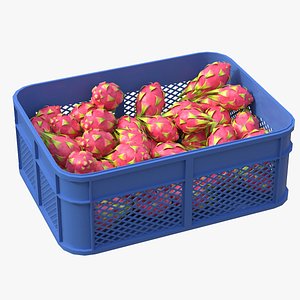 3D model Dragon Fruit Plastic Crate
