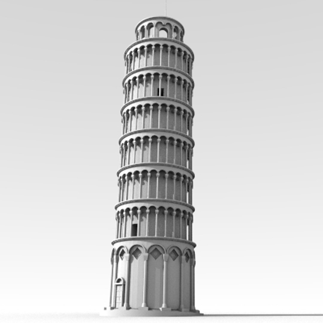 3d Model Leaning Tower Pisa