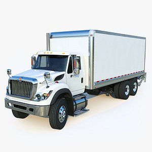3D International Workstar 7600 Box truck model