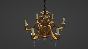 3D Candle Chandelier