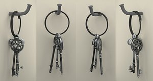 keys old 3d model
