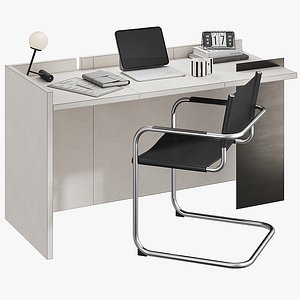 3D model Malaparte desk and WInset chair2018