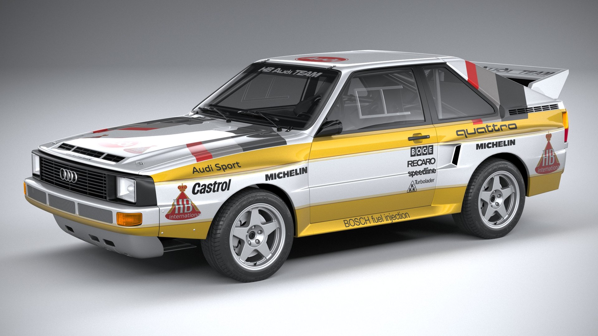3D Model Audi Sport Quattro Rally 1985 - TurboSquid 1844543