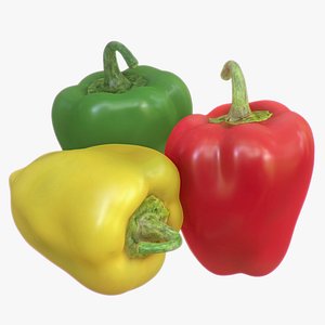 Low/High Poly Bell Pepper Pack