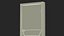 Grey Fire Door Single 3D model