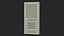 Grey Fire Door Single 3D model
