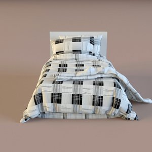 3d model of children bed linen