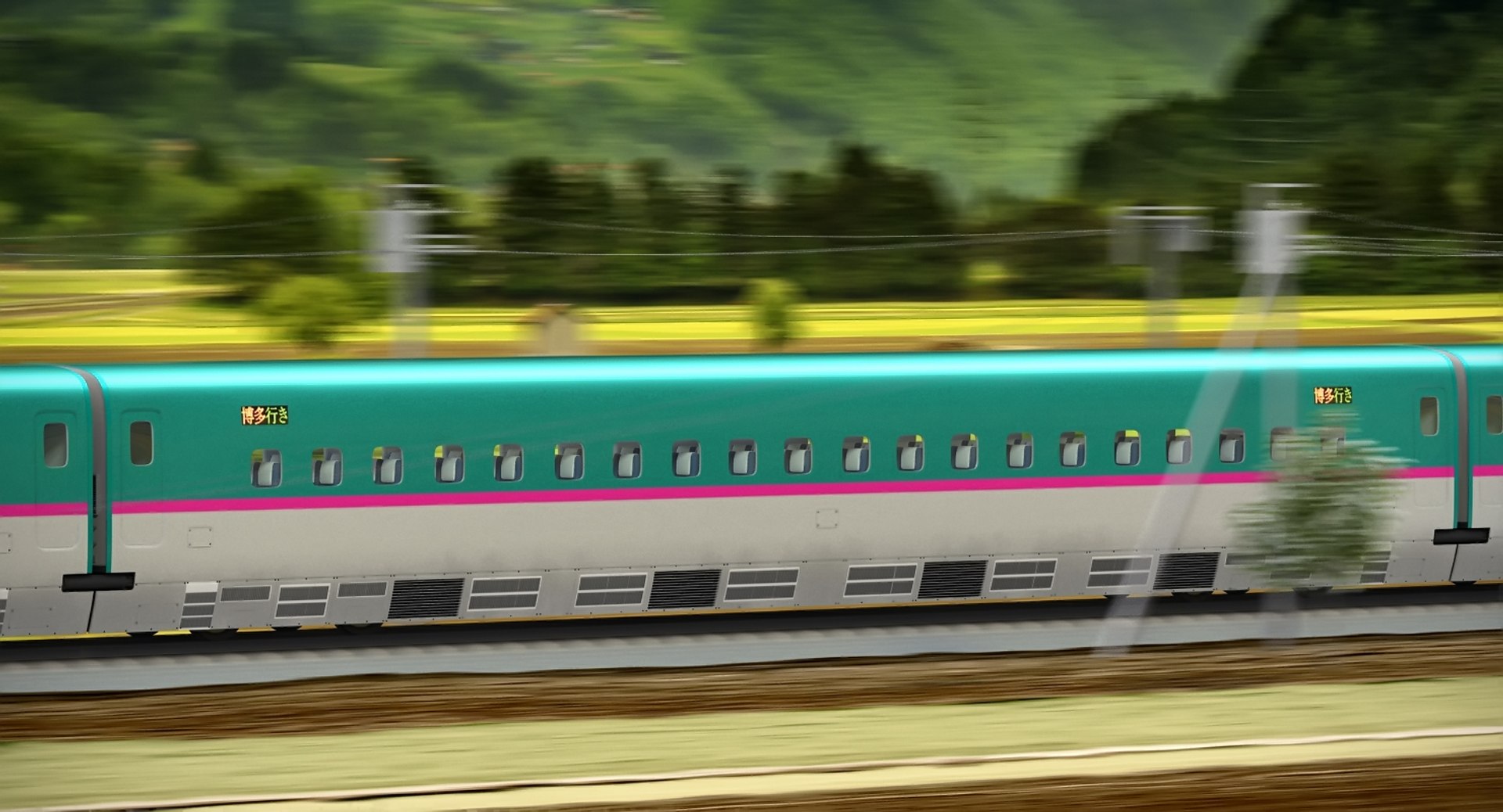 3D shinkansen e5 passenger wagon - TurboSquid 1271914