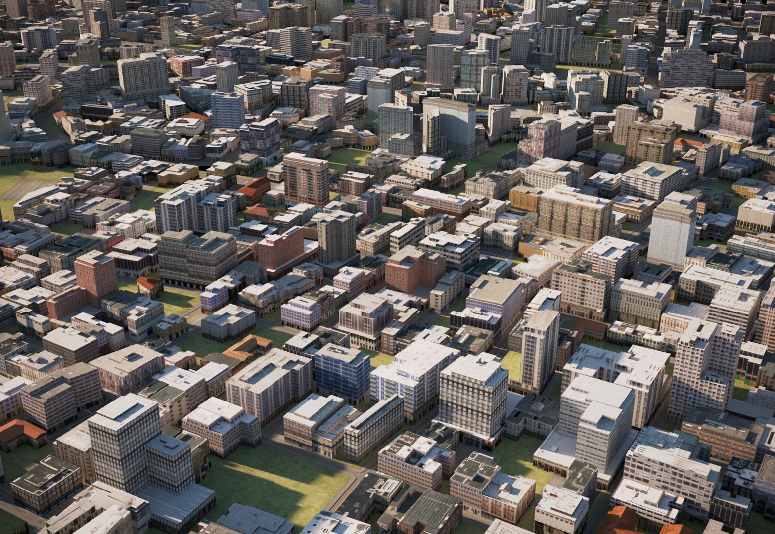Town city cityscape 3D - TurboSquid 1357853