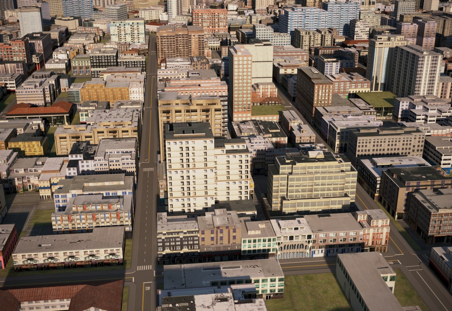 Town city cityscape 3D - TurboSquid 1357853