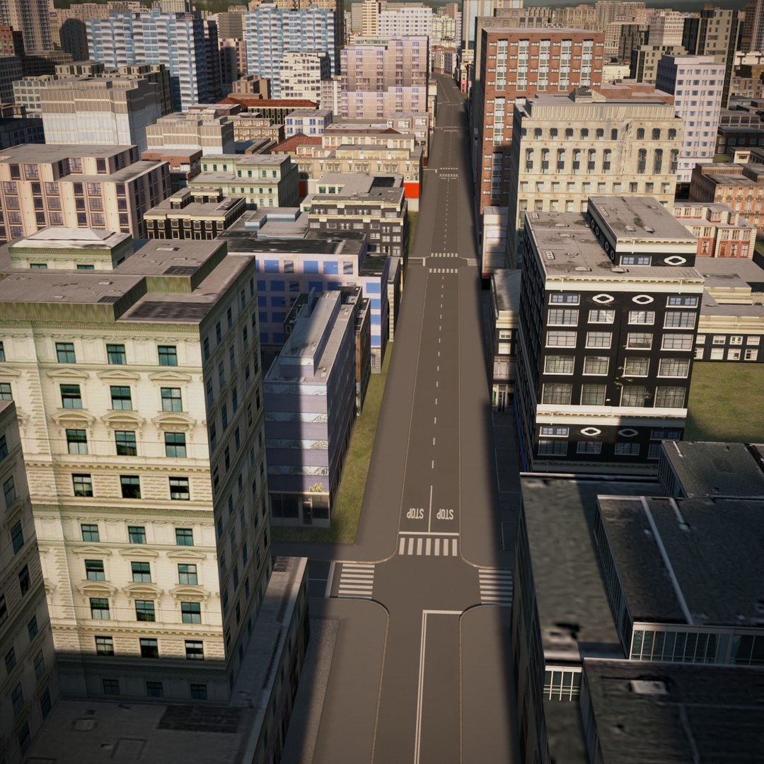 Town city cityscape 3D - TurboSquid 1357853