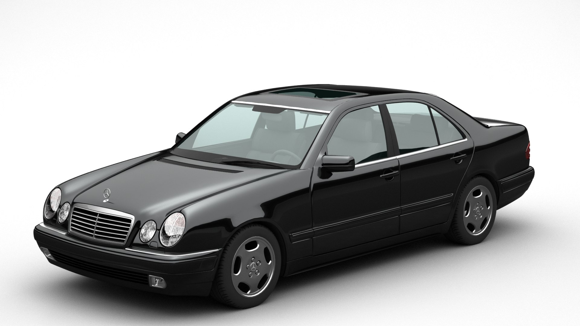 3D Mercedes Benz E Class W210 Model TurboSquid 2010114