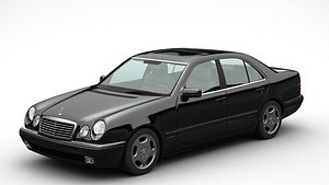3D Mercedes Benz E-Class W210 model