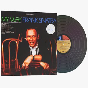 Vinyl Record Frank Sinatra 3D model