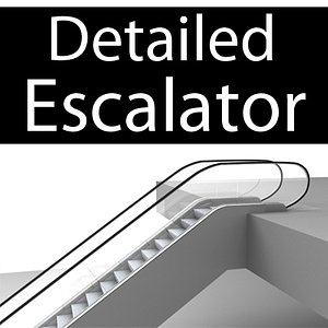 3d escalator