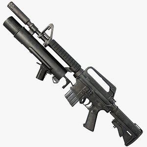 XM177 with XM148 Grenade Launcher