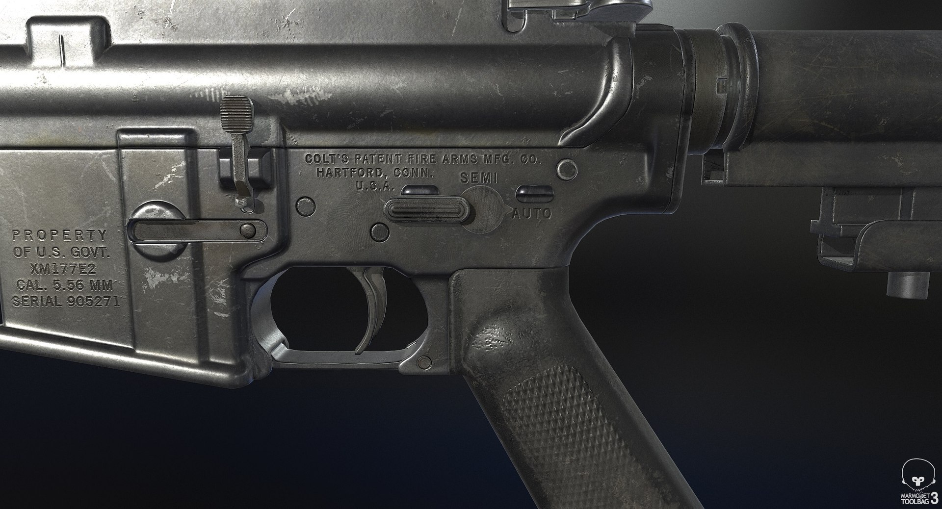 xm177 grenade launcher 3D model https://p.turbosquid.com/ts-thumb/D9/2A6Zj5/9v4OfZY4/screenshot018/jpg/1505667011/1920x1080/fit_q87/a3c445122ff1ca528db498271e9e76b73ff84e1e/screenshot018.jpg