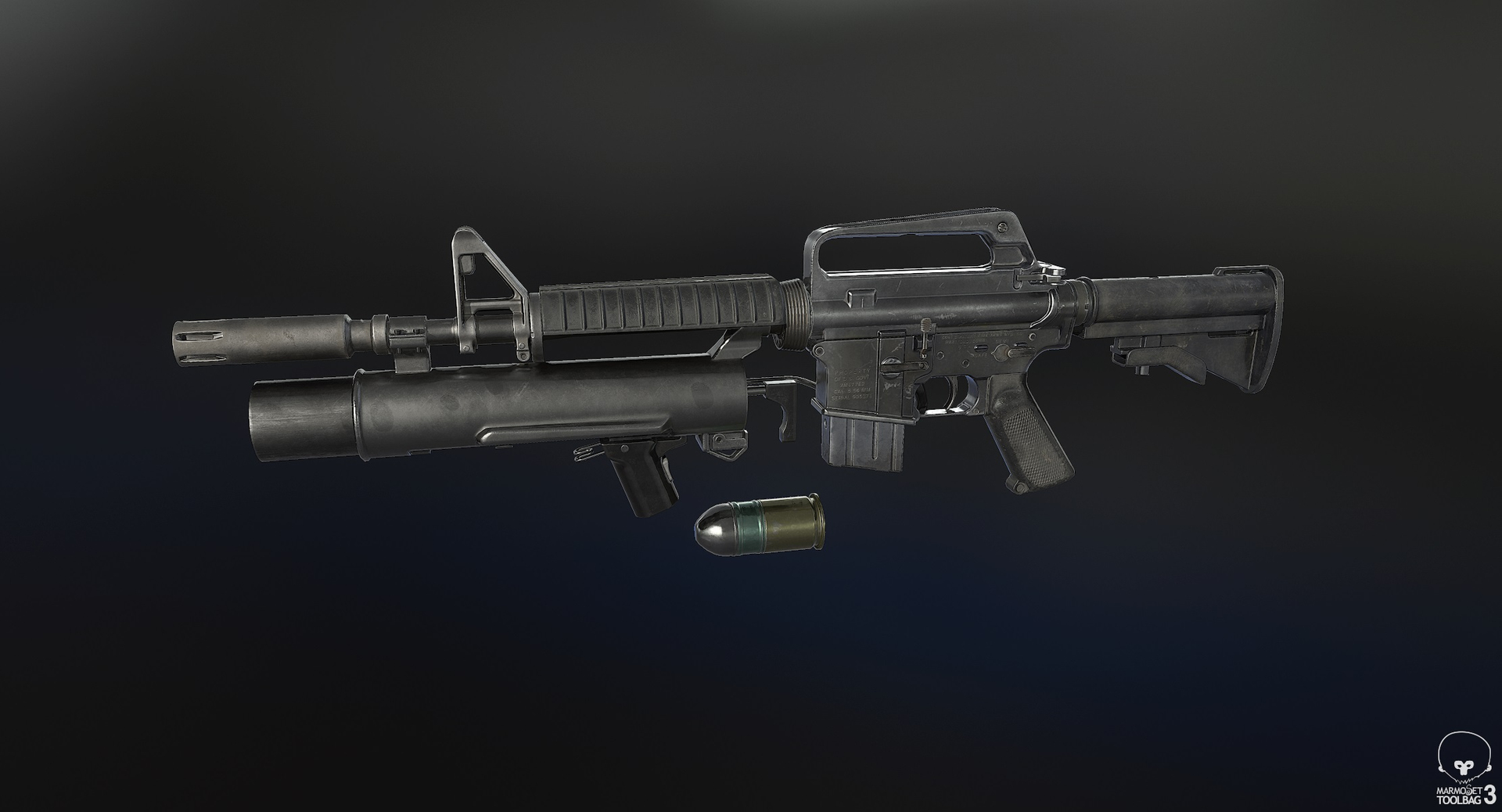 xm177 grenade launcher 3D model https://p.turbosquid.com/ts-thumb/D9/2A6Zj5/bMaaH9Eu/turntable/jpg/1505680895/1920x1080/turn_fit_q99/a1b1817e6095b21eef42529be29ef5c60c0a641f/turntable-1.jpg