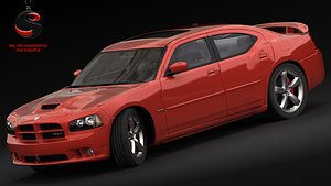 3d dodge charger srt-8 2006 model