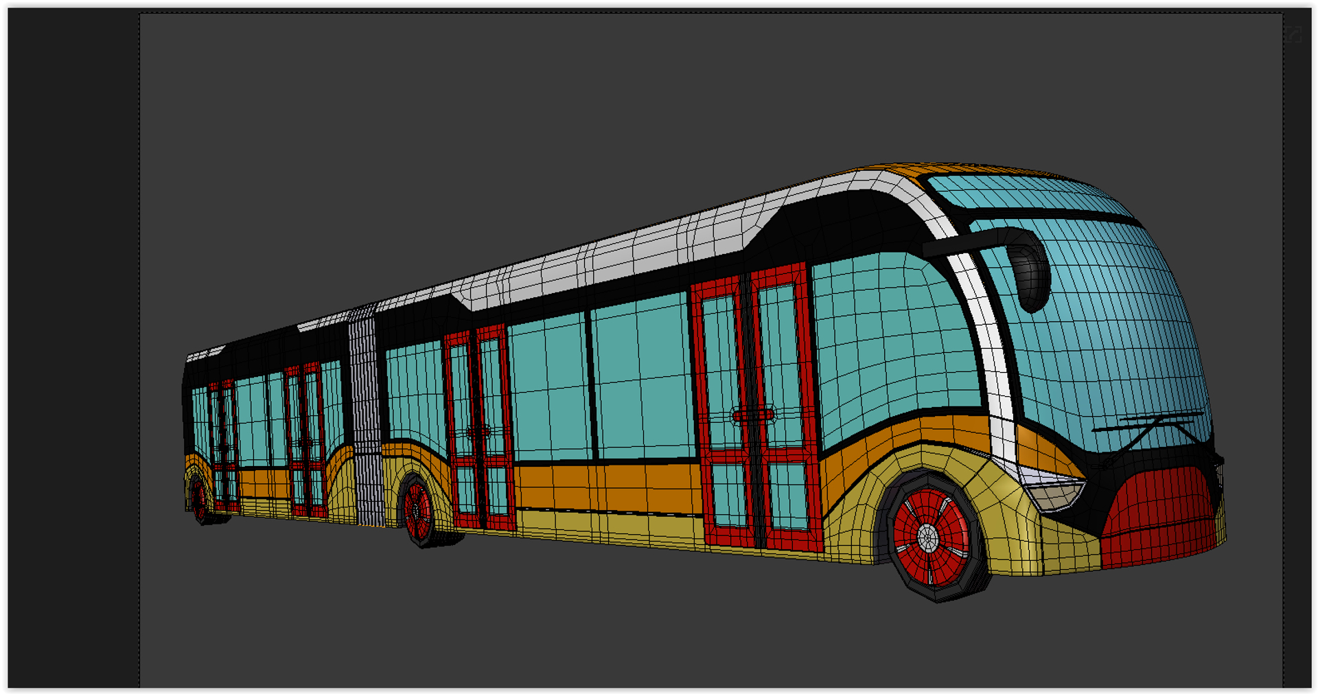 City articulated bus model TurboSquid 1419011