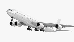 Airbus A340-500 Generic White