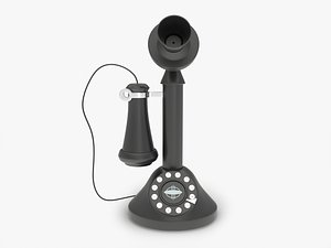 crosley cr64-bk candlestick phone model