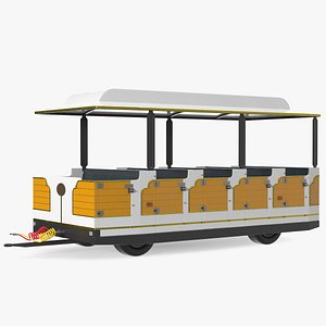 3D model Tourist Train Wagon