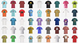 50 T-Shirt OBJ FBX 3D