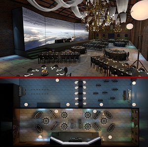 Hotel Meeting Room 31 3D model