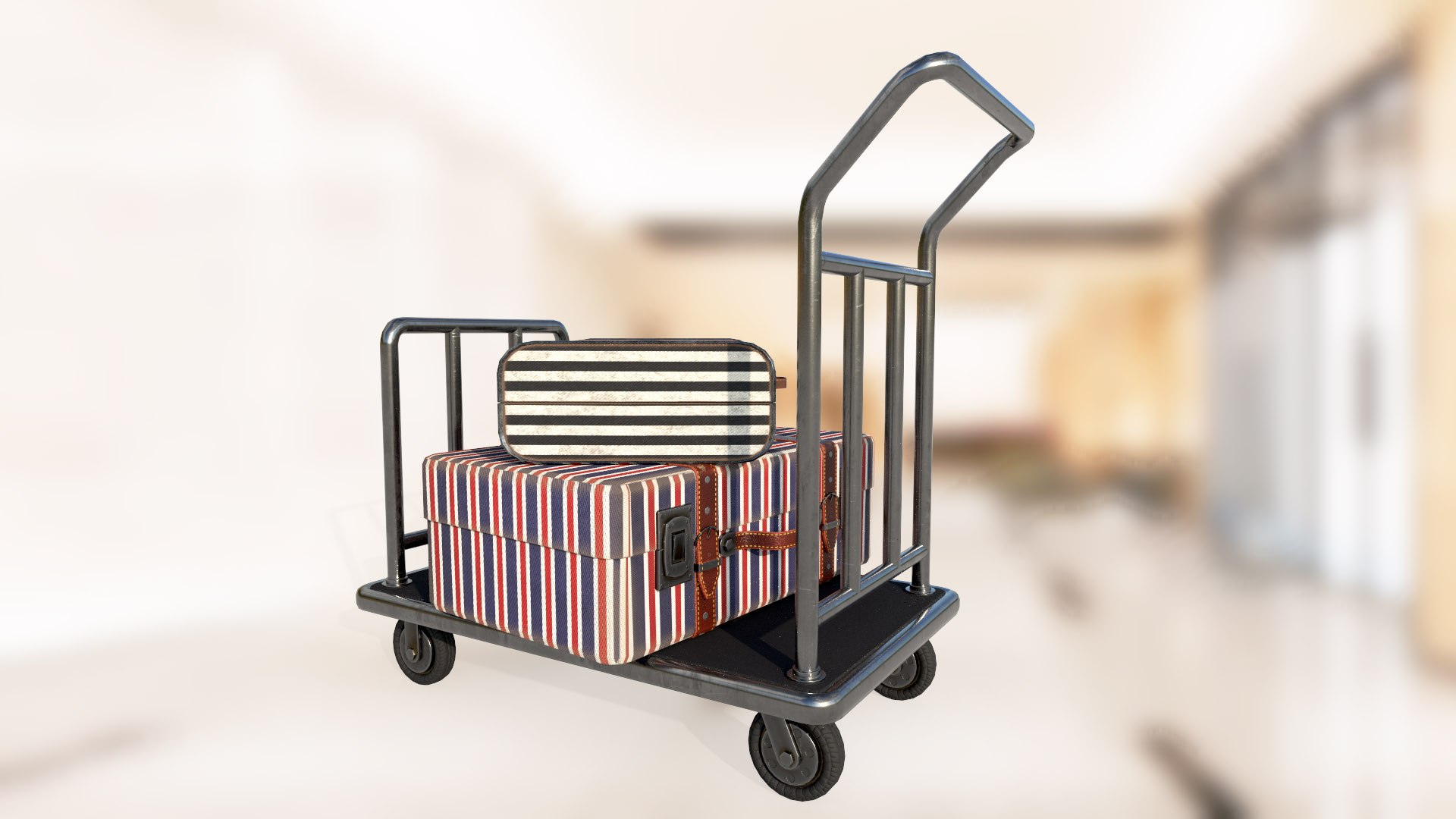 3D Hotel luggage trolley PBR game ready Low-poly https://p.turbosquid.com/ts-thumb/D9/JjzUye/ZR/telezka03_05.mb/jpg/1676456699/1920x1080/fit_q87/d29d6dfcd37ae6c421790180998d2a2b8feb9dea/telezka03_05.mb.jpg