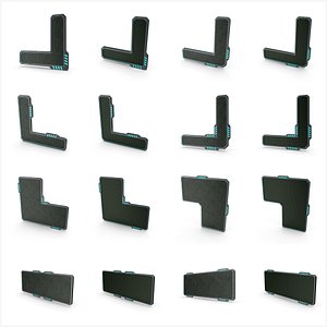 3D model SciFi Screens PBR