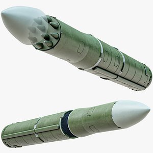 3D Nuclear Ballistic Missile PBR