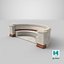 Roman Marble Bench Big 01