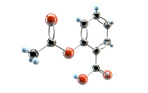 3d model salicyl acid acetylsalicyl